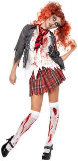 Highschool Horror School Girl Adult Costume   Includes Jacket with 