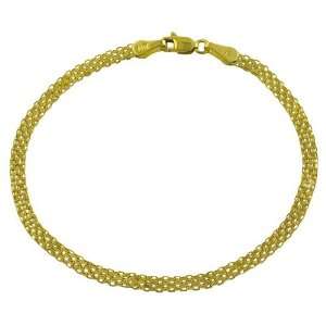    14 Karat Yellow Gold 7 Inch Bismark Heart Bracelet Jewelry