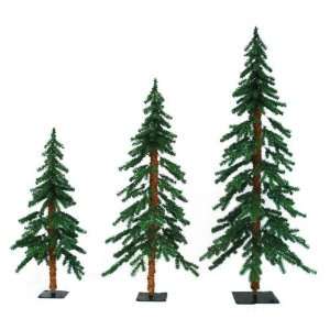 ft. 4 ft. 5 ft. Artificial Christmas Tree Set   Classic PVC Needles 