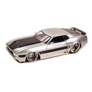  1973 Ford Mustang Mach 1 1/24 Mass Version Silver Toys 