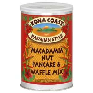  Kona Coast, Pancake Mix Macadamia Nut, 24 OZ (Pack of 6 