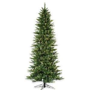  7.5 Slim Monterey Pine Pre Lit Artificial Christmas Tree 