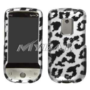  HTC Hero Black Leopard (2D Silver) Skin Phone Protector 