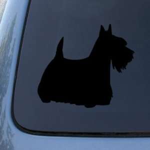 SCOTTISH TERRIER SILHOUETTE   Dog Decal Sticker #1555  Vinyl Color 