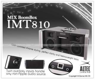Altec Lansing Mix BoomBox iMT810 w/ Remote Control for iPod iPhone 