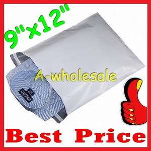   PLASTIC MAILING BAGS MAILERS WHITE POLY MAILERS ENVELOPES BAGS 9 x 12