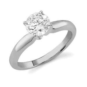  GIA Graded 3/4 Carat Diamond Solitaire Ring, H Color, SI1 
