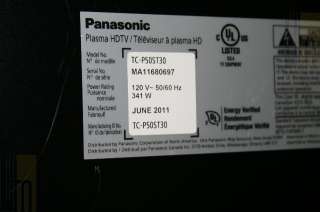   50 Viera Plasma 1080p 600Hz 3D TV(3424750) 885170043510  