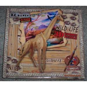  Giraffe   Wildlife 3D Wooden Puzzle Toys & Games