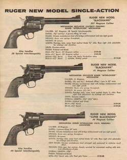 1974 Ruger Blackhawk Revolver 357 41 Magnum 44 Ad  