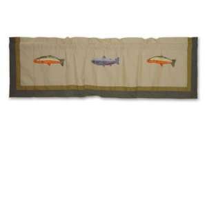  Go Fishing, Curtain Valance 54 X 16 In.