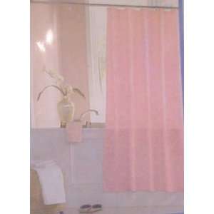   Embossed Shells Rose Vinyl 70 X 72 Shower Curtain