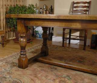 ft English Oak Farmhouse Refectory Table  
