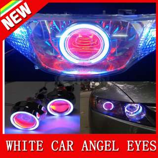 Aesthetic white car ring light will make your auto looks bright 