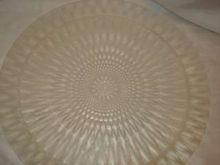 VINTAGE ACRYLIC CAKE PLATE W/ COVER 10 1/2 DIAMETER  