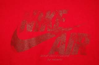NIKE AIR ACTIVE RED DISTRESSED LOGO T SHIRT XL BNWT NEW  