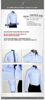 Light Blue Stripe Classic Fit Mens Dress Shirts US 3XL  