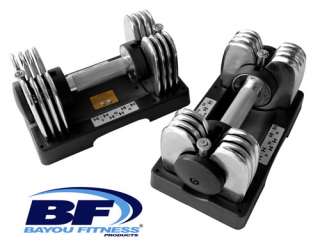 25 lb. Bayou Fitness Adjustable Dumbbells BF 0225 846291001100 