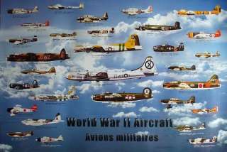 WORLD WAR II AIRCRAFT  COLLAGE OF MILITARY AIRPLANES  