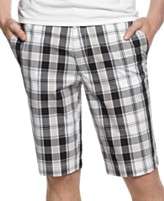 NEW Kenneth Cole Reaction Shorts, Plaid Flat Front Shorts