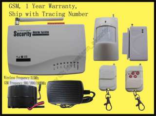 G001 GSM Wireless Home Alarm Security Burglar System PIR Auto Dialing 