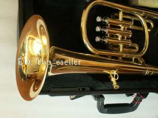 Advanced Gold ( Baritone ) Alto Horn Eb 3 Keys New GIFT  