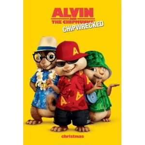 Alvin and the Chipmunks Chip Wrecked Advance A Movie Poster Double 