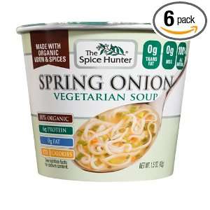   Hunter Spring Onion, % Organic, Veg Soup Bowl, 1.5 Ounce (Pack of 6