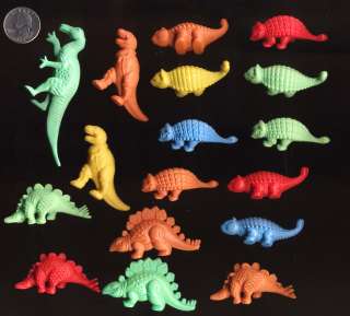 OLD 17 DINOSAURS ARGENTINA CEREAL PREMIUM RUBBER LOT   
