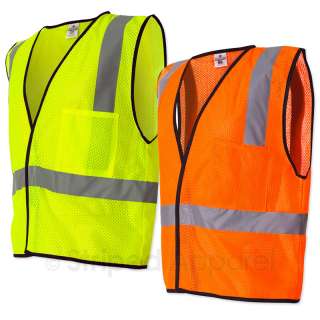  Safety Vest Economy Mesh 1 Pocket Reflective S 5XL 1193 1194 ANSI