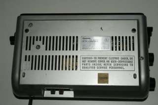 Vintage Silver Panasonic Flip Clock AM/FM Radio Model RC 6253  