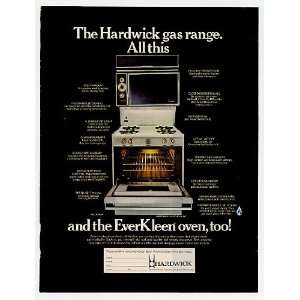  1969 Hardwick Gas Range Ever Clean Oven Print Ad (5400 