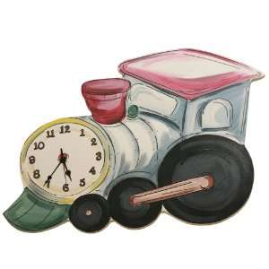  Vintage Train Hand Painted Clock