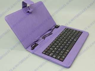 Purple Case + Keyboard for Epad Apad Android Tablet PC C03PU  