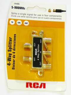 RCA VH49 Splitter (4 way) for Antenna/Cable/TV 079000403371  