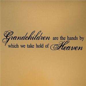 Grandchildren Vinyl Wall Lettering Home Quotes Sayings  