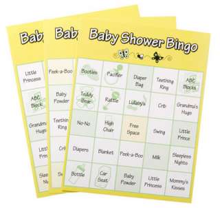 BABY SHOWER Bingo Cards Game 24 pc  