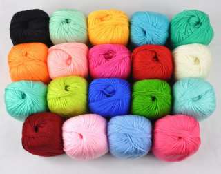 1x50g Cashmere Silk Cotton Baby Yarn Lot,19 colors to choose FREE 