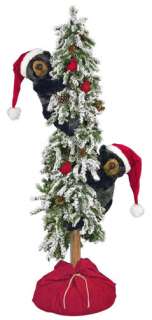 Ditz Designs 6 Christmas Tree Bear   Lighted   Frosted Frolic   Item 