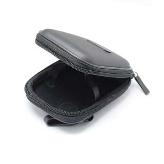 Black Camera Bag Hook Belt Neck 2 Zipper Leather Case  