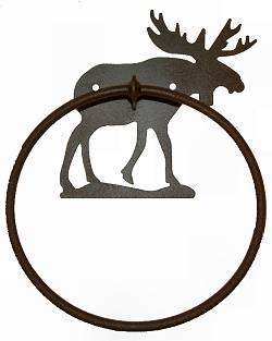   Towel Ring   Wildlife Cabin Bathroom Decor     