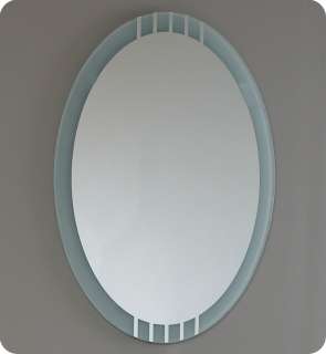 Fresca Vitale Modern Glass Bathroom Vanity with mirror FVN1053  