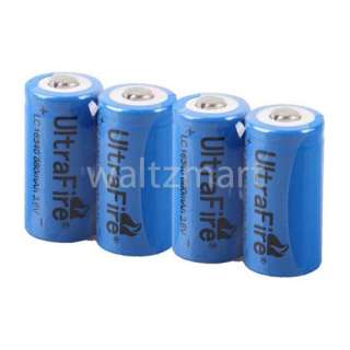   880mAh 3.6V Ultrafire 16340 CR123A 880 mah Rechargeable Li ion Battery