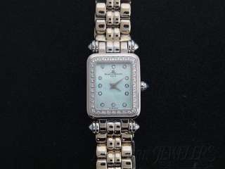 baume mercier 18kt white gold ladies diamond gala watch retail $ 12500 