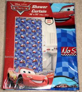   LIGHTNING MCQUEEN BATHROOM Vinyl Shower Curtain for Christmas NEW