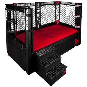 Throwdown MMA Cage Bed Childrens Furniture Sports Themed Twin, Full 