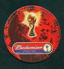 * BUDWEISER BEER COASTER WORLD CUP GERMAN