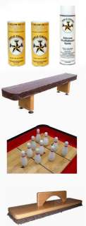 DELUXE KIT FOR SHUFFLEBOARD TABLE  COVER WAX PINS  9 FT  
