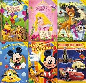 Disney Musical Birthday Cards Choice Of Cards Mickey, Bambi, Cars 