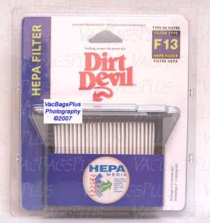 Hepa Filter for Dirt Devil Dynomite Plus F13 LK0540 NEW  